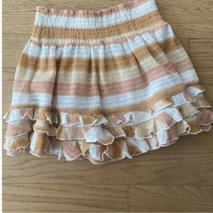 Ramy Brook Women's Madina Striped Ruffle Coverup Size M- never worn